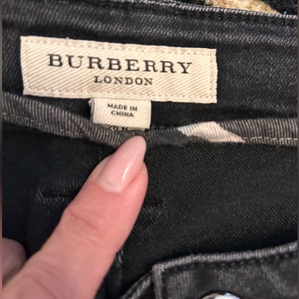 BURBERRY London womens 'Blangdon' Black Boot Cut Jeans Sz 26 - Picture 4 of 14
